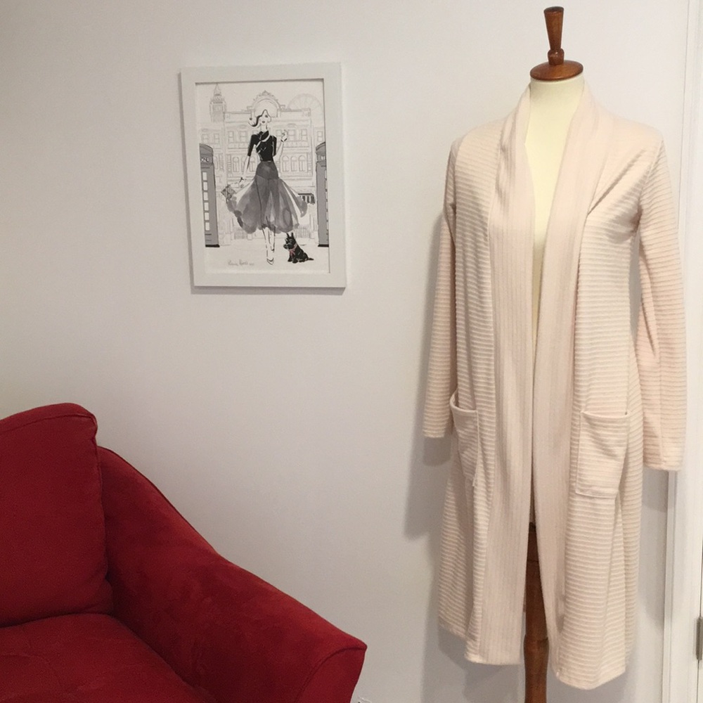NWT- Beige long Open Cardigan.